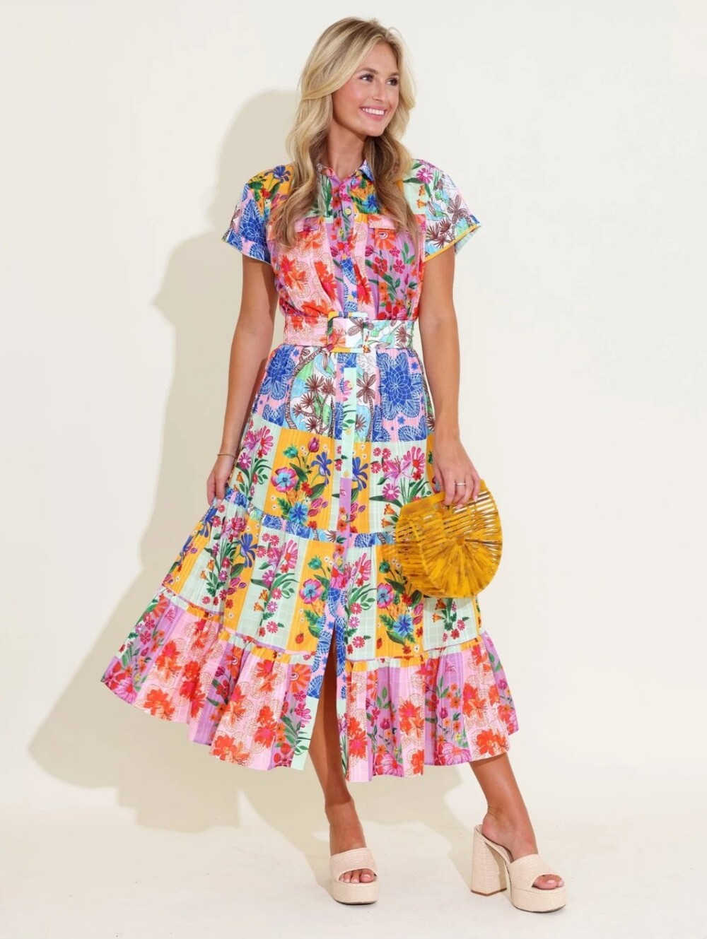 Alden Adair Floral Sketch Rachel Dress Size M NWT